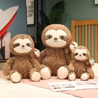 Ensemble de jouets en peluche animaux avec poupées en peluche bébé paresseux, pingouin, panda, canard – OEM ODM Personnalisé Vente en gros