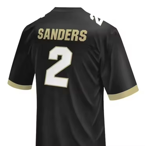Versand bereit Colorado 12 Travis Hunter <span class=keywords><strong>2</strong></span> Shedeur Sanders 21 Shilo Sanders US America College Genähte Fußball trikots - Product Image 2