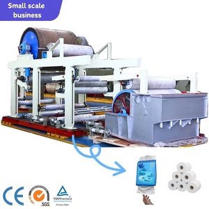 Chi Phí Thấp Doanh Nghiệp Nhỏ Jumbo Cuộn Khăn Ăn & Giấy Vệ Sinh Dây Chuyền Sản Xuất Mô Giấy Máy Cho Mặt Làm Giấy - Product Image 1