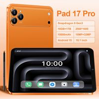 Tablet PC Grosir Pad 17 Pro 10.1" Layar HD Memori Besar 16GB+1TB Usb X25 Ultra Sim 5G Android