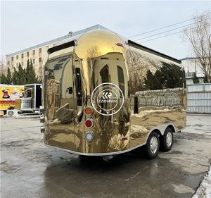 Camión de Comida Móvil de Acero Inoxidable, Diseño Optimizado, Tamaño Personalizado, Entrega Rápida, Remolque Móvil para Hot Dogs y Pizza - Product Image 5