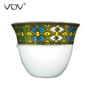 Fabbrica all'ingrosso fine porcellana ceramica logo personalizzato design tradizionale 80cc 90cc tazza <span class=keywords><strong>da</strong></span> caffè etiope <span class=keywords><strong>saba</strong></span> - Product Image 5