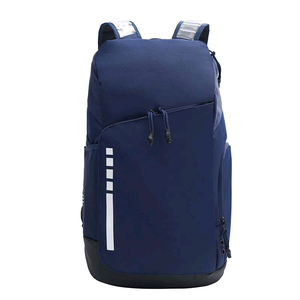 <b>Black</b> Nylon <b>Backpack</b> 30-40L with Reflective Strip for Gym Outdoor Sports Travel - Product Image 4