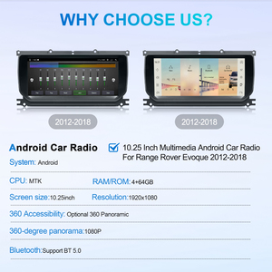 NaviHua New Style 10.25 Inch Android Multimedia Car Radio Touch Screen For Land Rover Range Rover Evoque Car <b>DVD</b> GPS Navigation - Product Image 5