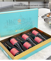 Hete milieuvriendelijke matte laminatie kleurenprint industriële China groothandel papieren geschenkdozen wijnverpakkingen voor kleine bedrijven