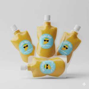 Sachet découpé en forme de bouteille imprimé sur mesure pour l'emballage individuel de ketchup, de <span class=keywords><strong>moutarde</strong></span> et de sauces - Product Image 4