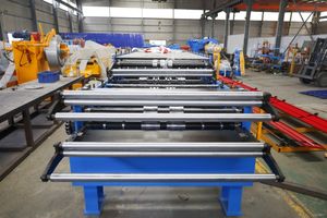 사다리꼴 프로파일을 가진 2 in 1 더블 레이어 벽 클래딩 쿠웨이트 용 아연 금속 루핑 기계 - Product Image 4