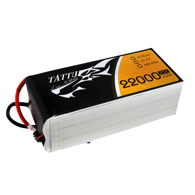 TATTU High Voltage (HV) 6S1P Drone Battery Replacement 22000mAh 22.8v 25C Drone Battery for UAV Drone VTOL