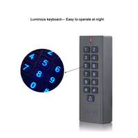 Carte EM personnalisée Lecteur de carte RFID Application de serrure de porte sans fil étanche Kit de contrôle d'accès biométrique à clavier sans fil