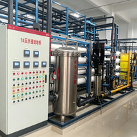 Système de dessalement par osmose inverse pour eau saumâtre 10m³/h BWRO, contrôle automatique PLC, pompe à réservoir sous pression en acier inoxydable SUS304