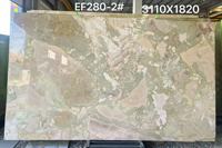 SGZ SGZ-MNHY Calcite Breccia Rosata |   Patchs de couleur vert sauge mat et rose blush |   Meubles de salle à manger polis, durables, écologiques et imperméables
