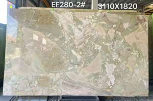 Marbre naturel Breccia Rosata du jardin Monet |   Patchs de tissu vert <span class=keywords><strong>sauge</strong></span> mat et rose blush |   pour les murs, les sols, les comptoirs - Product Image 2