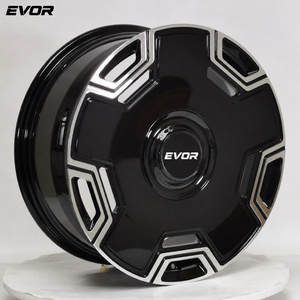 Jantes en aluminium forgé noir usiné EVOR avec capuchon flottant RR pour Rolls-Royce Ghost 2015, couleurs personnalisées - Product Image 3