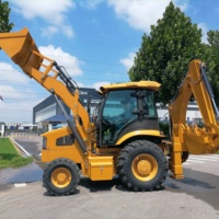 Neuer Diesel-Radlader-Bagger, großer Hof-Baggerlader, Mini-Baggerlader mit Baggeranbau, neuer 4WD-Baggerlader
