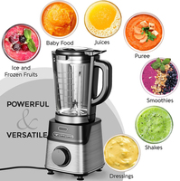 Huishoudelijke Blender Mixer Fruit Food Processor Ijs Crusher Smoothies Blender Tritan Elektrische Staande Blender Juicer Met Molen