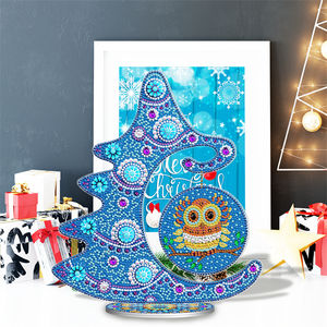 Cuadro <span class=keywords><strong>de</strong></span> búho azul con diamantes para niños, Decoración <span class=keywords><strong>de</strong></span> mesa, arte, regalo <span class=keywords><strong>de</strong></span> <span class=keywords><strong>Navidad</strong></span>, pintura <span class=keywords><strong>de</strong></span> árbol <span class=keywords><strong>de</strong></span> <span class=keywords><strong>Navidad</strong></span>, 5d - Product Image 6