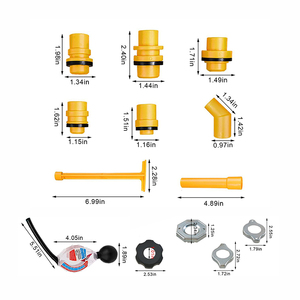 Juego de 16 Embudos para Fluidos y Aceite, Adaptadores, Probador de Refrigerante, Kit de Embudo de Refrigerante Antiderrames para Vehículos - Product Image 4