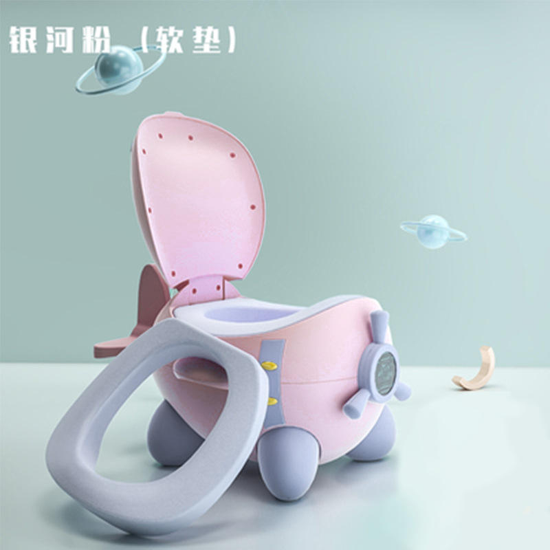 Coussin de siège rigide rose pour toilettes d'avion