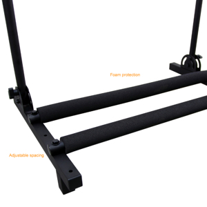 Support de sol pour guitare portable multi-positions réglable en hauteur K-509B - Product Image 4