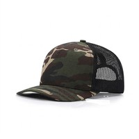 Gorra de Béisbol Estilo Vintage, Gorra Trucker de Cinco Paneles con Malla, Cierre a Presión, Logotipo Personalizado Bordado, Transpirable e Impermeable