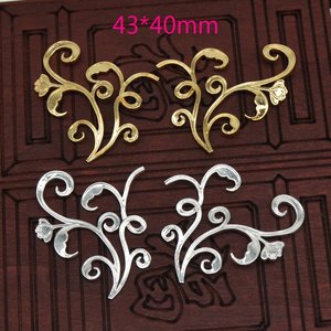 Horquilla de cobre puro chapada en oro con diseño floral, accesorio para el cabello de novia Hanfu, material de origen Jinhua, otoño 2023 - Product Image 5