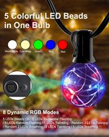 TSINYE-Guirlande lumineuse LED étanche en fil de cuivre, ampoule pour décoration extérieure, LED G40
