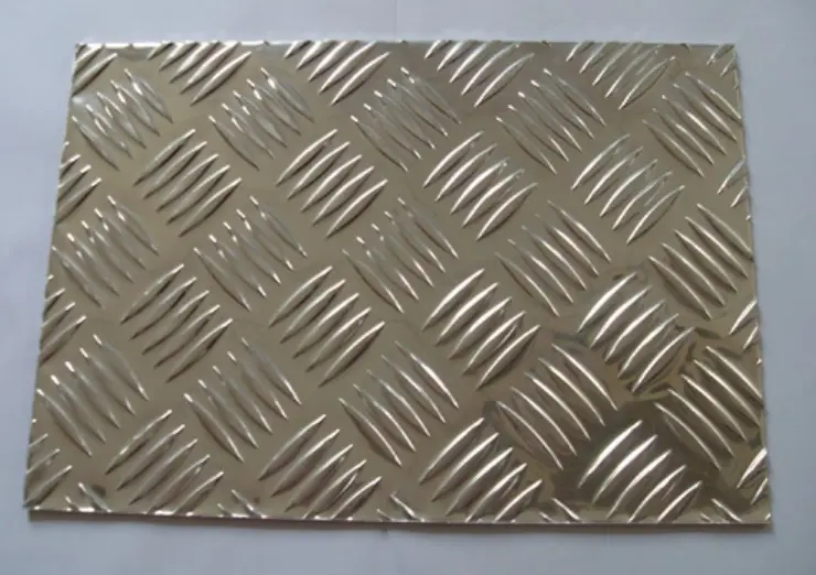 3003 5052 6061 5 bar Aluminium Checker Plate Embossed Sheet