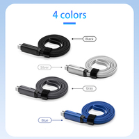 Câble de données USB-C tressé de haute qualité personnalisé en usine, 1 m, 60 W, 20 V, 3 A, charge rapide, transfert de données, type C