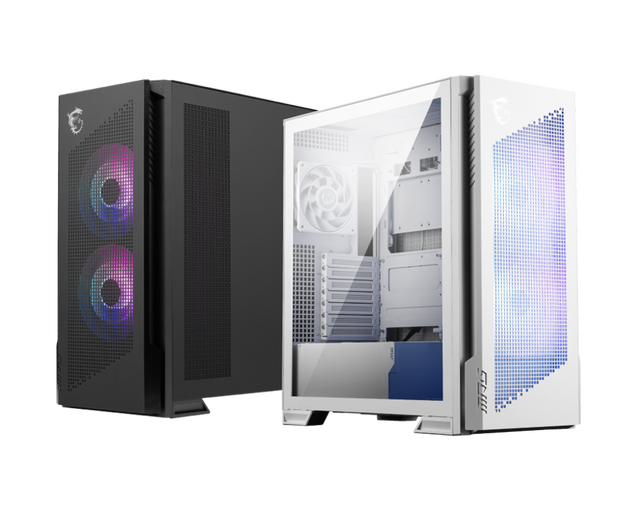 MS1 Computer Case MPG VELOX 300R AIRFLOW PZ Black/White Mid-Tower Support EATX/ATX/Micro-ATX/Mini-ITX Gaming PC Case