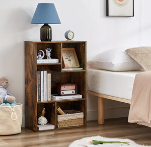 Étagère à livres moderne à 5 cubes, armoire de rangement à 3 niveaux, 31 po de hauteur, étagères réglables jusqu'à 12,8 po, utilisation verticale ou <span class=keywords><strong>horizontale</strong></span> - Product Image 3