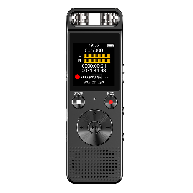 3072KBPS Sampling Rate PCM Lossless Recording Audio Voice Recorder Dictaphone