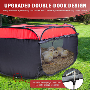 กล่องฟักไข่สำหรับลูกเจี๊ยบแบบพกพาปากกาสำหรับสัตว์เลี้ยงอุปกรณ์เลี้ยงไก่กล่องฟักไข่สำหรับเด็กทารกลูกไก่และนกกระทา - Product Image 6