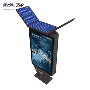 Caja de luz solar de publicidad al aire libre con pantalla de doble cara para promoción de Ciudad inteligente - Product Image 3