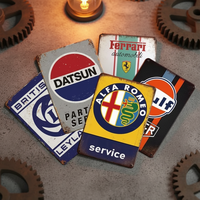 INEED Vente en gros de plaques métalliques rétro pour voitures, motos, garage, enseignes décoratives, plaques personnalisées vintage peintes, imprimées UV