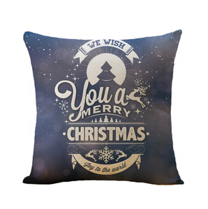 <span class=keywords><strong>Mots</strong></span> de noël housse de coussin à imprimé numérique housse d'oreiller - Product Image 3