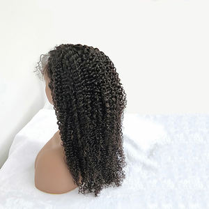 Glueless brasiliano parrucche piene del merletto per le donne nere, naturale del virgin cuticola allineati riccio crespo piena del merletto parrucca di capelli umani - Product Image 3