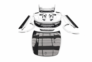 Kit carrosserie MSY Style en fibre de carbone pour 971 Sport Turismo : pare-chocs, jupes latérales, diffuseur, spoiler, passages de roue, capot - Product Image 2