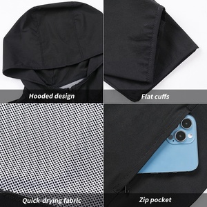 Vestes de sport <span class=keywords><strong>pour</strong></span> hommes, légères, respirantes, coupe-vent, <span class=keywords><strong>pour</strong></span> entraînement et loisirs - Product Image 6