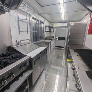 Camion de restauration mobile entièrement équipé, cuisine complète, mini remorque alimentaire portable, chariot de vente de glaces et de restauration rapide - Product Image 5