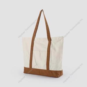 Bolsa de Mano de Lona de Algodón Personalizada de Fábrica para Mujer con Asa de Cuerda Larga, Tamaño Extra Grande, Correa para el Hombro, Marca OEM/ODM, Uso Diario - Product Image 5