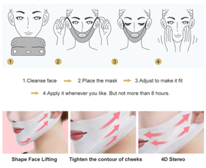 A 2024 V Ligne <span class=keywords><strong>Masque</strong></span> Facial <span class=keywords><strong>Double</strong></span> <span class=keywords><strong>Menton</strong></span> Réducteur Raffermissant <span class=keywords><strong>Masque</strong></span> Hydratant Minceur V Ligne Contour Lifting Up <span class=keywords><strong>Masque</strong></span> - Product Image 2