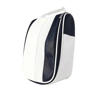 Chaussures de <span class=keywords><strong>golf</strong></span> de haute qualité sac Logo personnalisé <span class=keywords><strong>en</strong></span> cuir Pu respirant et pratique compact étanche <span class=keywords><strong>Golf</strong></span> voyage Portable sac à chaussures - Product Image 1
