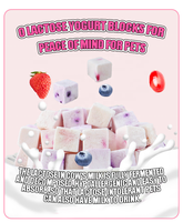 Friandises lyophilisées OEM pour animaux de compagnie : bouchées de yaourt aux fruits 100 % lait frais et vrais fruits – Récompenses saines universelles pour chats et chiens, idéales pour l'entraînement