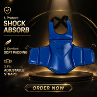 Nouveau protège-poitrine de sport, protection corporelle pour arts martiaux, équipement d'entraînement durable pour la boxe, le taekwondo, le kickboxing, le fitness