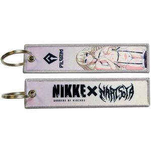 Porte-clés personnalisé en PVC tissé avec broderie, motif dessin animé, bracelet léger, étiquette de chat imprimée - Product Image 3