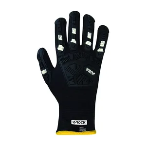 Guanti Juba - KR4595WTIM 10 Impact - Colore: Nero - Manutenzione e assemblaggio di impianti eolici. Logistica in ambienti freddi e - Product Image 1