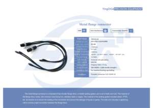 Прочный водонепроницаемый разъем IP68 с фланцевым соединением (мужской/женский) для подводных роботов и подводных движителей, 8-контактный разъем - Product Image 4