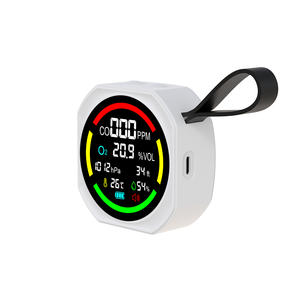 Détecteur de <span class=keywords><strong>gaz</strong></span> rechargeable <span class=keywords><strong>pour</strong></span> monoxyde de carbone et oxygène, avec mesure de pression d'altitude, température et humidité, <span class=keywords><strong>pour</strong></span> la sécurité en voyage et le <span class=keywords><strong>camping</strong></span> en extérieur, avec <span class=keywords><strong>alarme</strong></span> - Product Image 1
