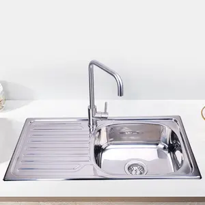Vendita all'ingrosso kitchen sink sus-Lavello della cucina di SUS 304 di progettazione di trabocco della casa moderna dei nuovi prodotti