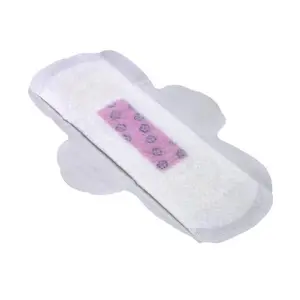 Customized Cotton Breathable Comfortable Full Sizes Non Woven Anion Disposable Female Fragrance Sanitary Napkin Pads with Wings